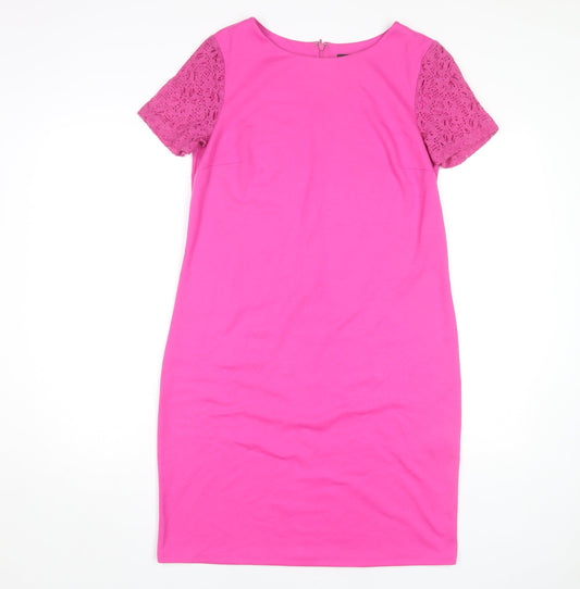 Marks and Spencer Women's Pink Sheath Dress Size 12