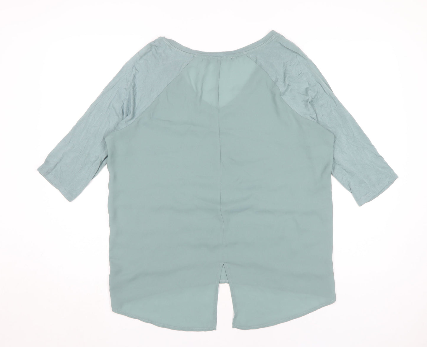 Very Women’s Blue 3/4 Sleeve V-Neck Blouse Size 12