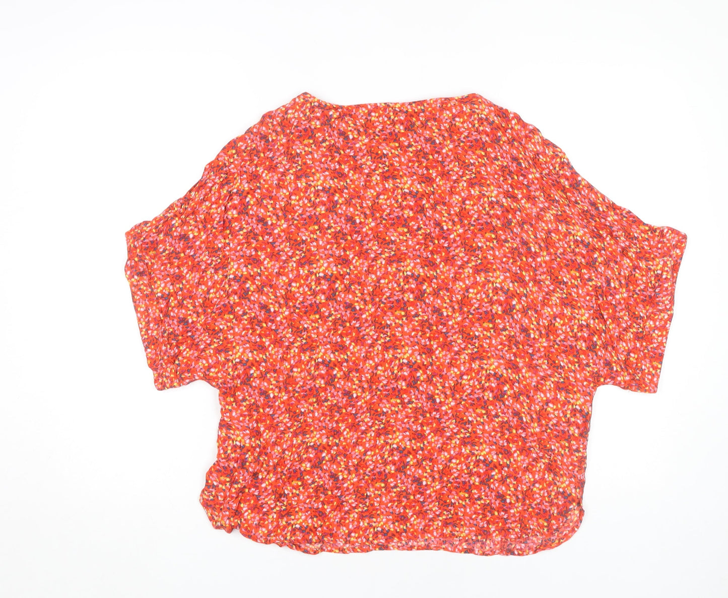 Monsoon Women's Red Floral Blouse Size 12