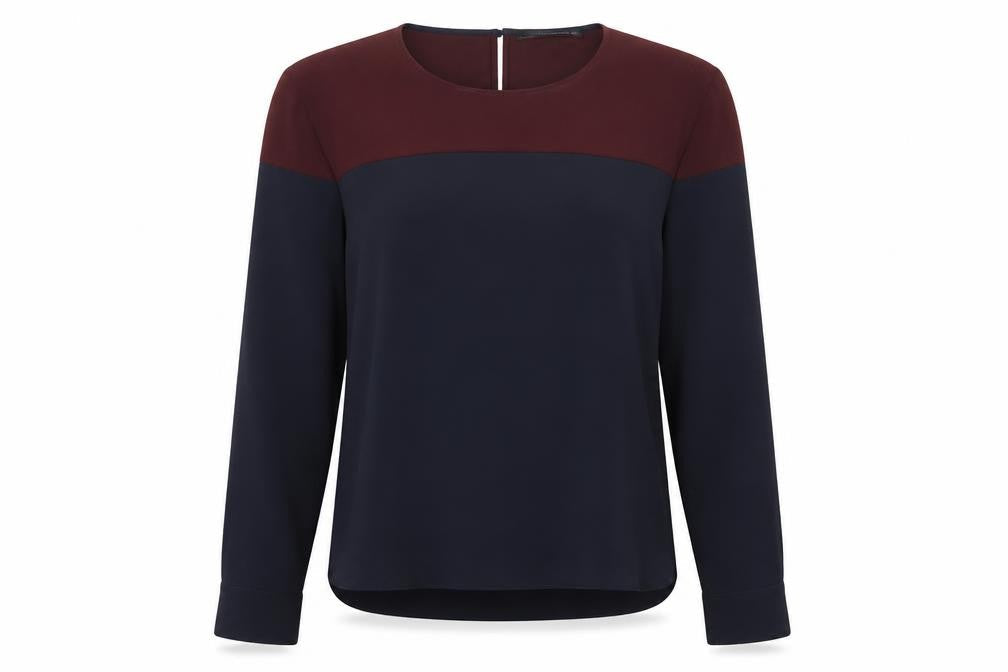 Zara Women's Multicoloured L Round Neck Blouse