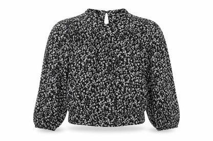 Marks & Spencer Women's Black Floral Blouse Size 12 Regular