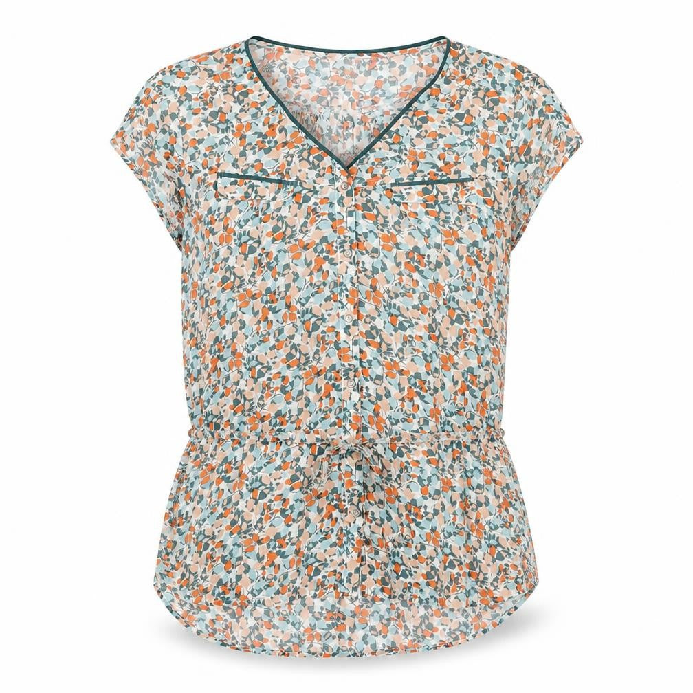 Miss by Captain Tortue Women's Floral Tunic Blouse Size 12