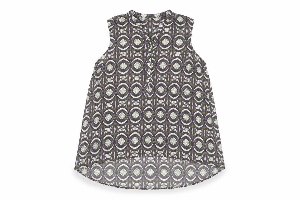 H&M Women's Multicoloured Geometric Blouse Size 8