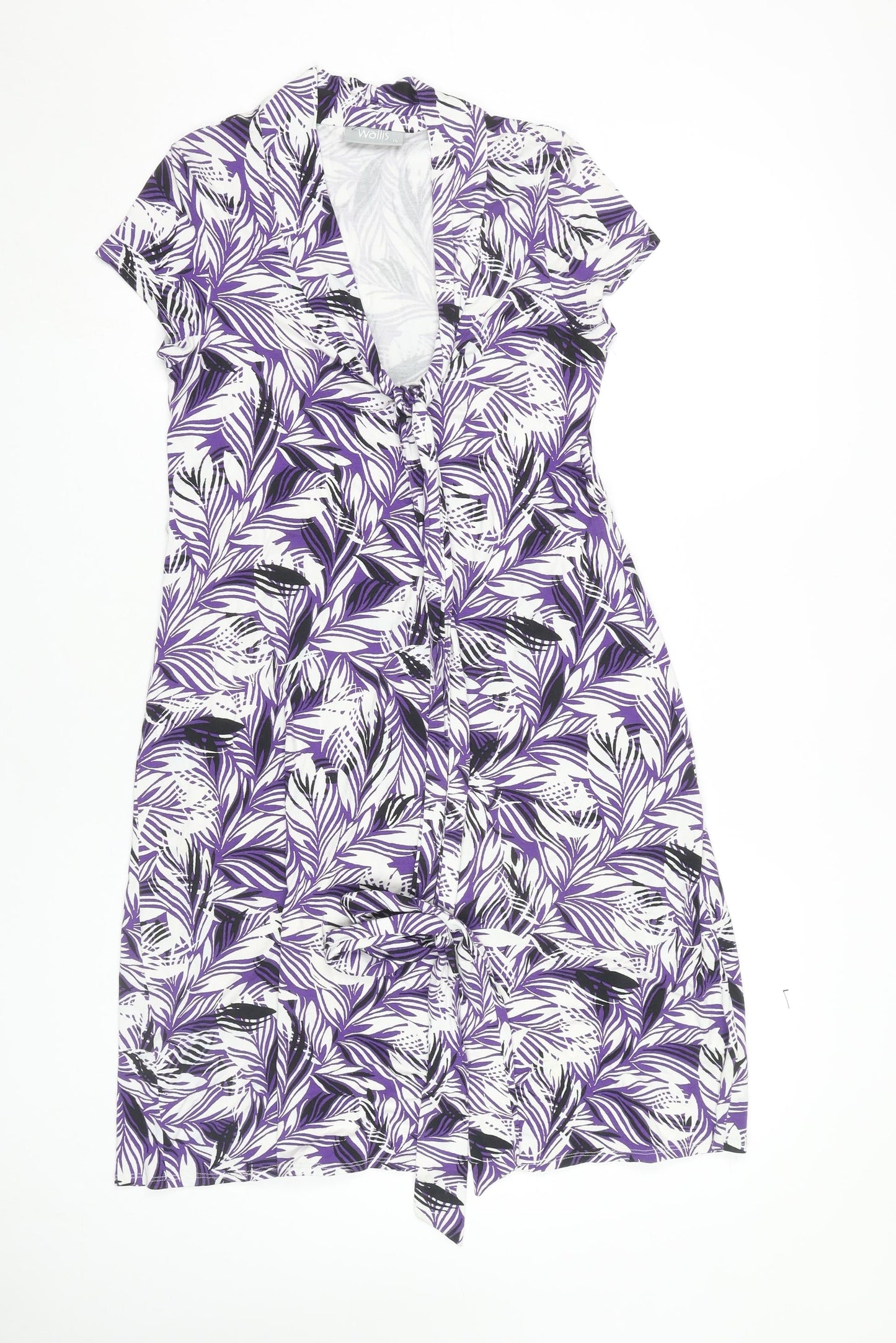 Wallis Women's Multicoloured Floral Shirt Dress Size 14