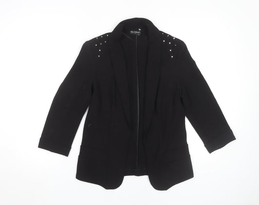 Miss Selfridge Women's Black Studded Blazer Size 8