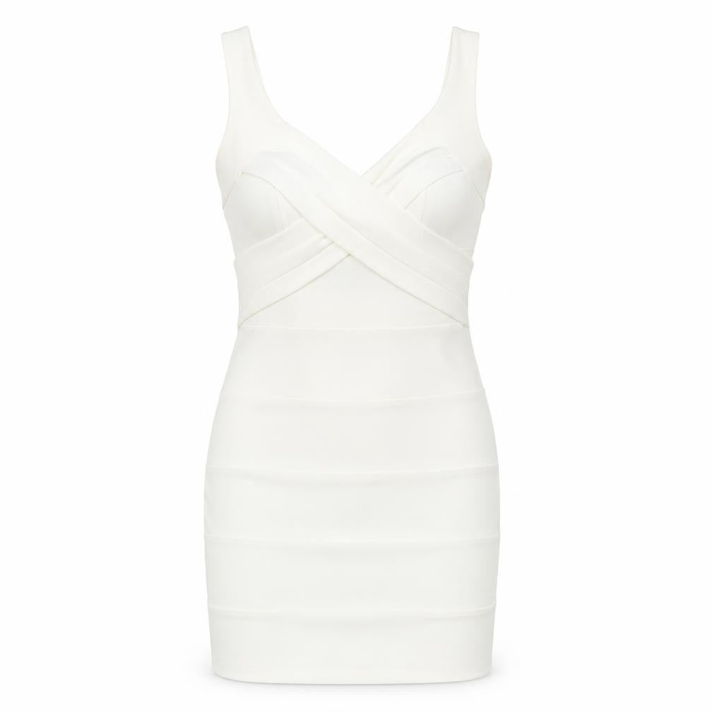 Emerald Sundae Women's White Bodycon Mini Dress L
