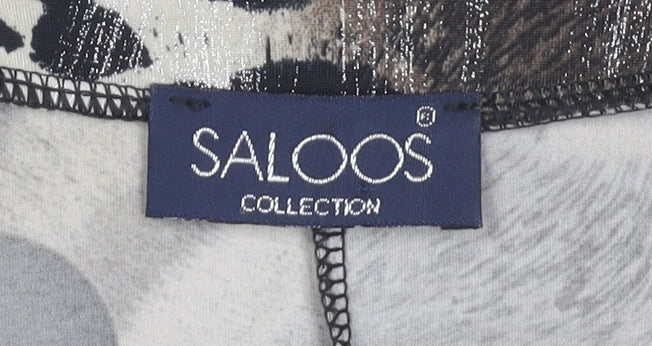 Saloos Collection Women's Multicoloured Animal Print Blouse M