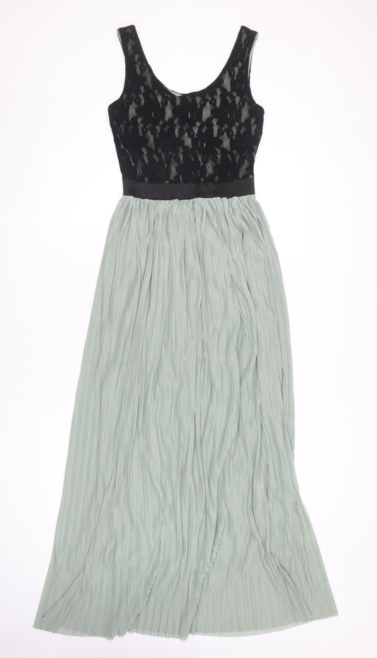 LOVE Women's Black & Grey Lace Dress S/M