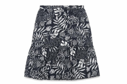 Pebble Bay Women's Black Floral Skirt Size 16