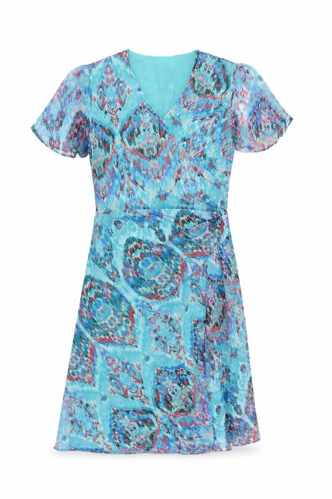 Marks & Spencer Women's Multicoloured Wrap Dress Size 12