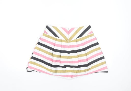 River Island Women's Multicoloured Striped Skirt Size 12