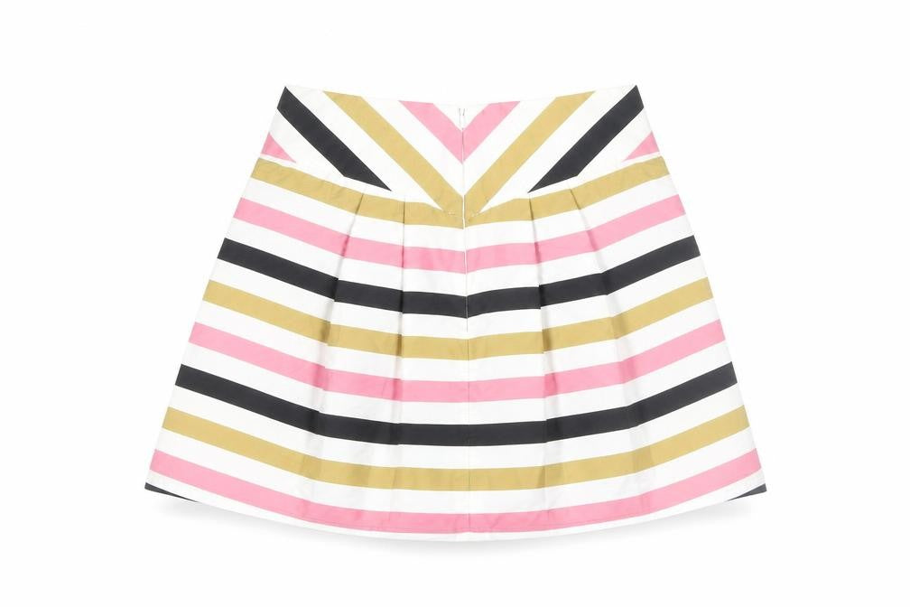 River Island Women's Multicoloured Striped Skirt Size 12