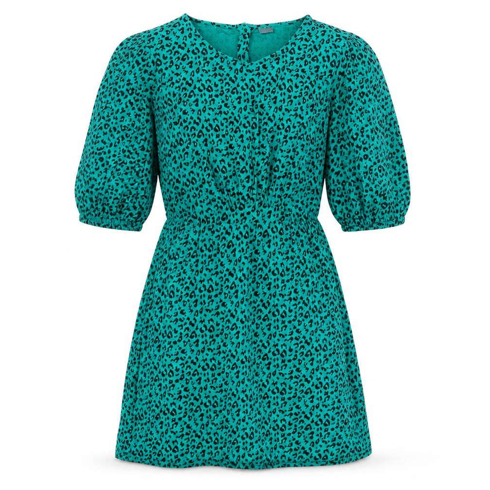Next Girls Green Animal Print Dress - Size 16 Years