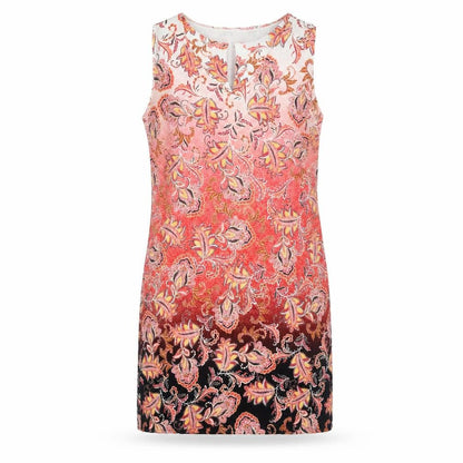 Front view of Wallis Petites Multicoloured Paisley Shift Dress