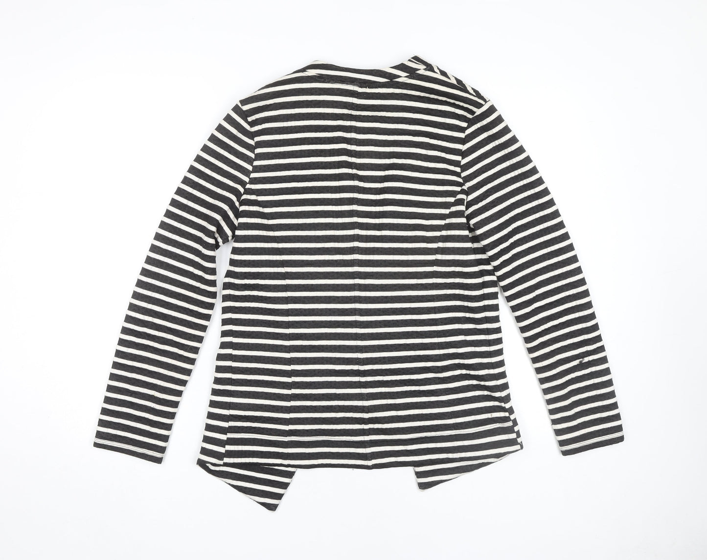 Next Women's Striped Blazer UK 12 Cotton Elastane