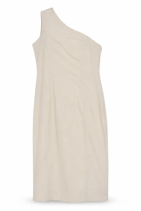 ASOS Women's Beige One Shoulder Dress Size 14