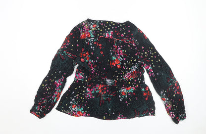 Back view of Marks & Spencer Floral Black Blouse -, size 14