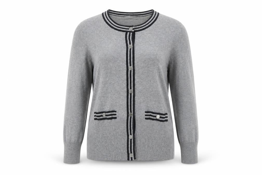 Debenhams Grey Women's Cardigan Size 10 Knit