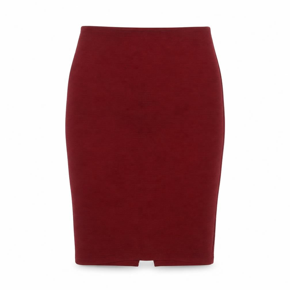 H&M Women's Red Midi Pencil Skirt, Size M