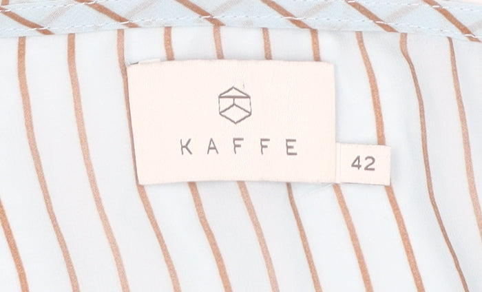 Kaffe Women's Blue Striped Summer Dress Size 14
