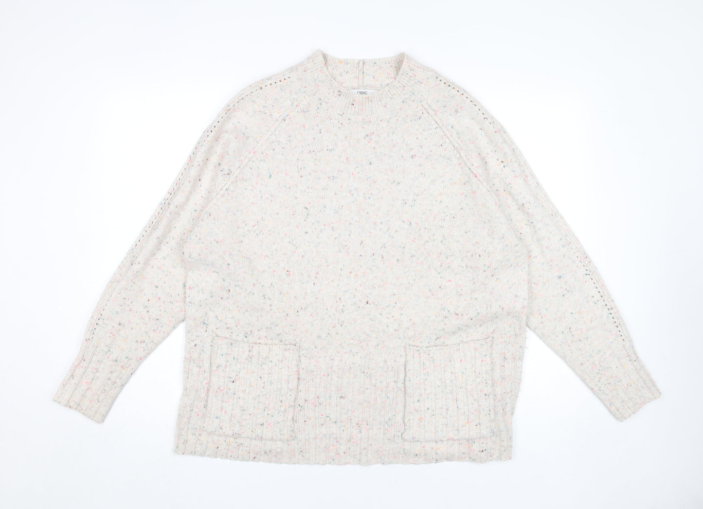Next Women's Multicoloured Crew Neck Pullover Jumper Size 20
