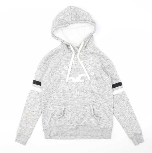 Hollister Men's Grey XS Hoodie - Logo Pullover
