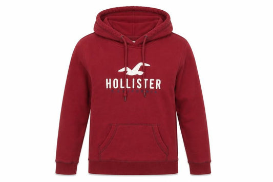 Hollister Men's Red Pullover Hoodie Size S