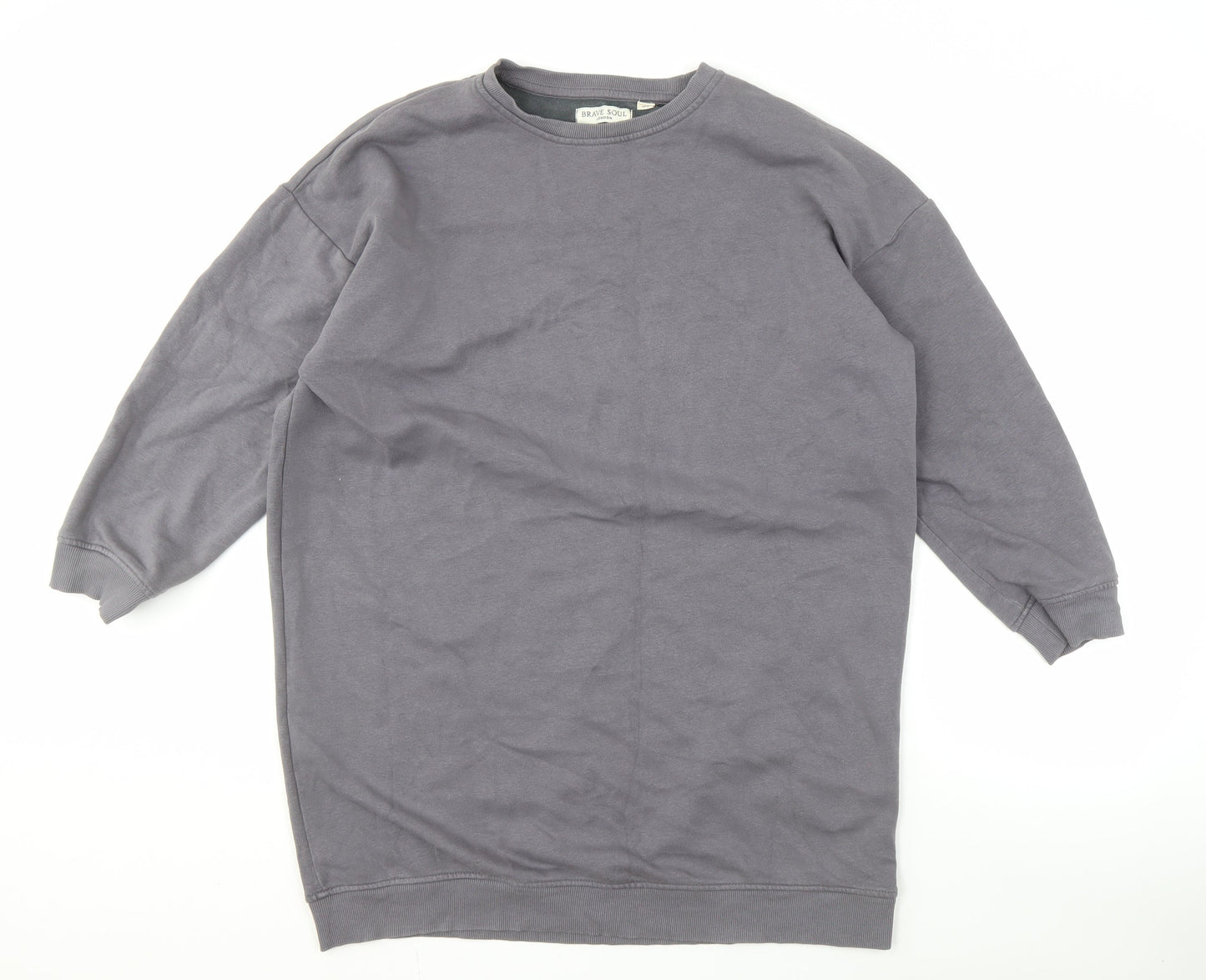 Brave Soul Men's Grey Pullover Sweatshirt - XS