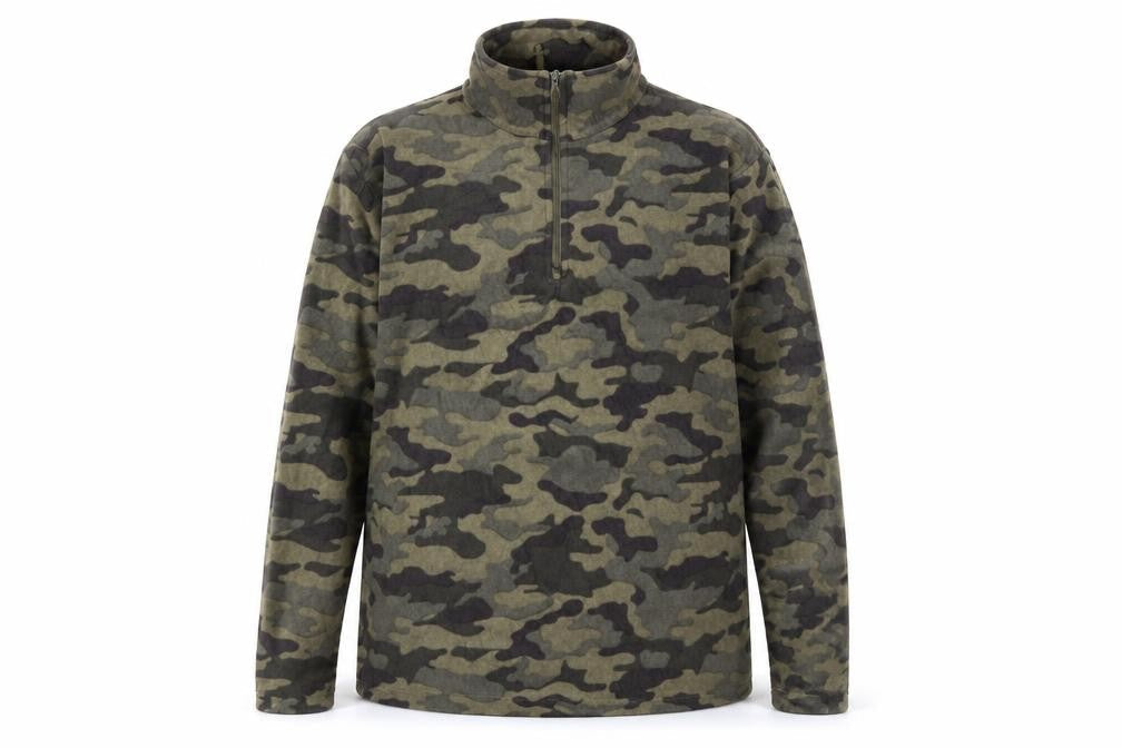 Mountain Warehouse Men's XS Camouflage Pullover Fleece