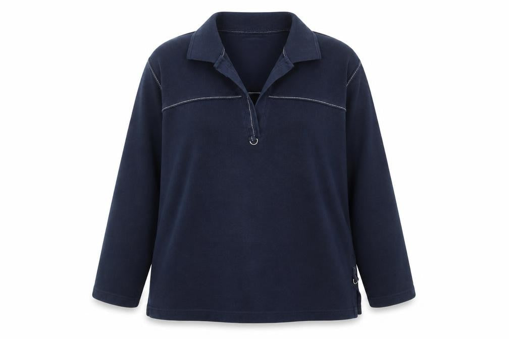 Womenwear by Wind Blue Collared Sweatshirt XL Women