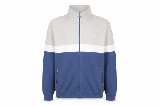 Soul Star Men's Blue Track Jacket in L Colourblock Style