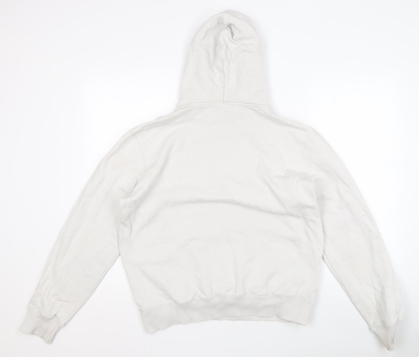 Nike Men's White Pullover Hoodie M with Logo