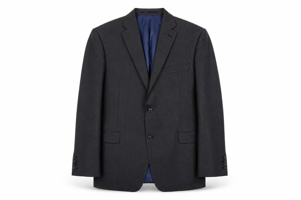 John Lewis Men's Grey Wool Jacket, 46R, Regular Fit