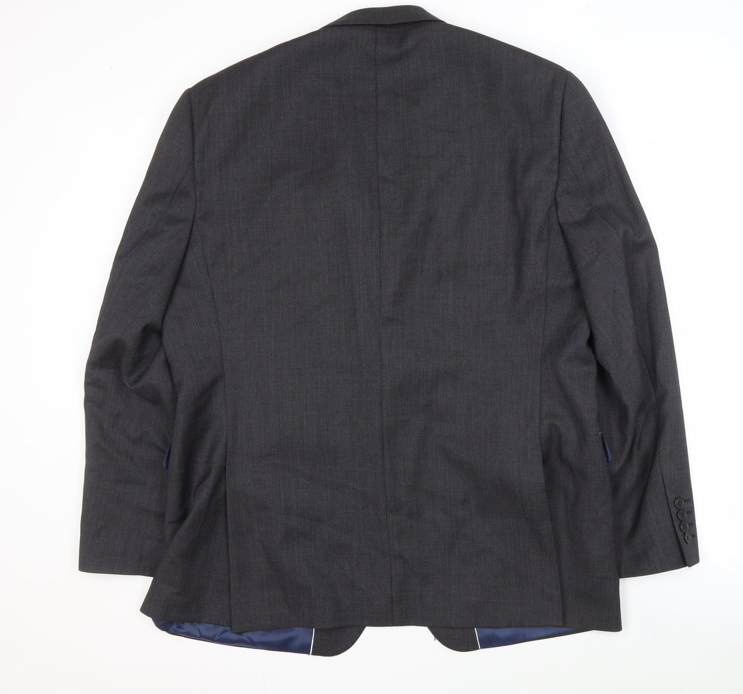 John Lewis Men's Grey Wool Jacket, 46R, Regular Fit
