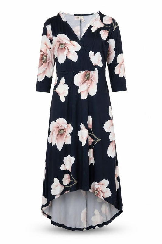 BODYFLIRT Women’s Blue Floral Wrap Dress Size 12