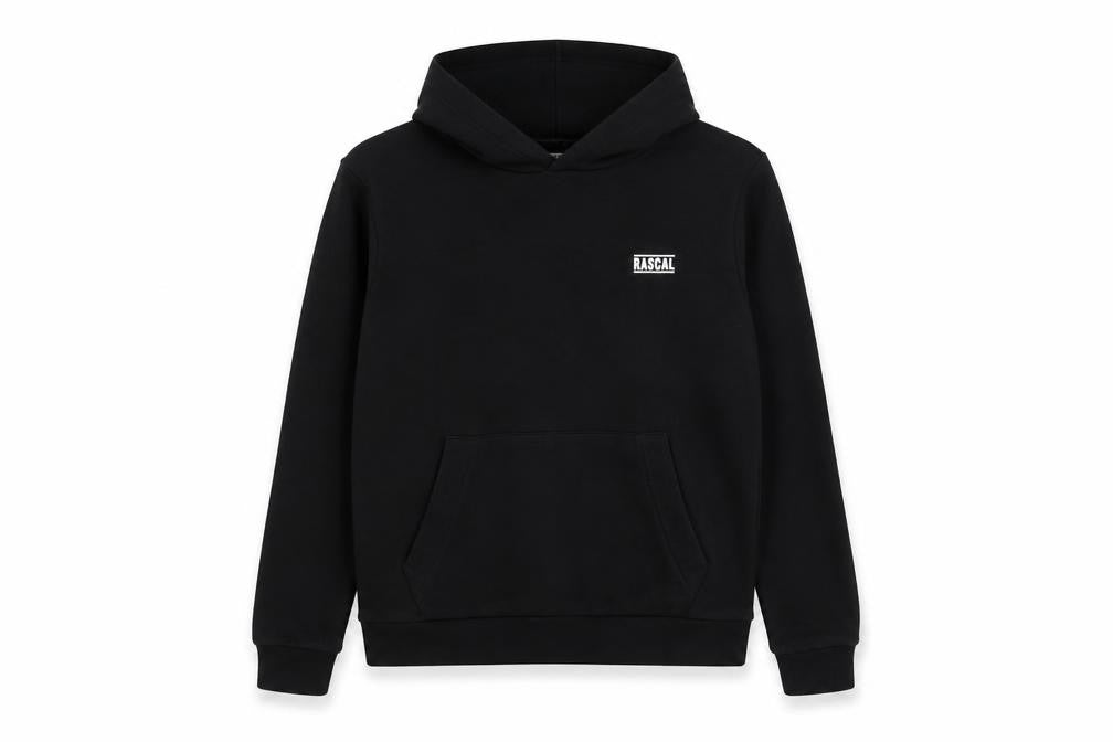 Rascal Boys Black Pullover Hoodie, Size 11-12 Years