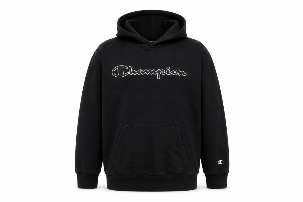Champion Boys Black Pullover Hoodie L