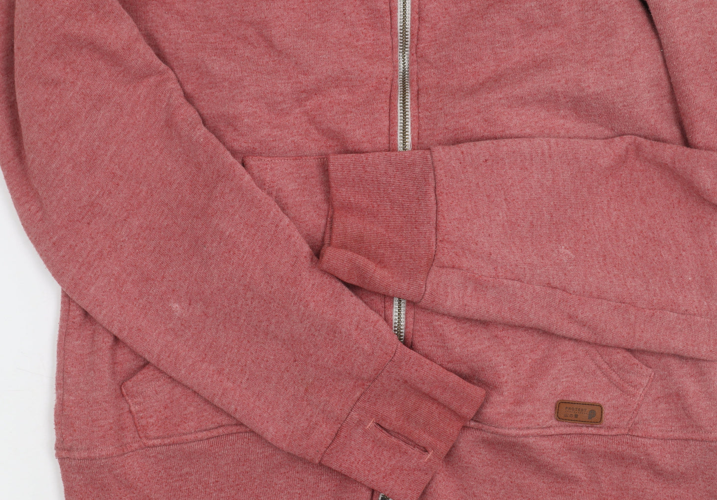 Protest Men's Red Full Zip Hooded Jacket Size M
