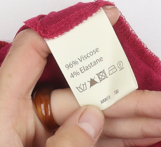 Phase Eight Women's Red Wrap Jumper Size 8