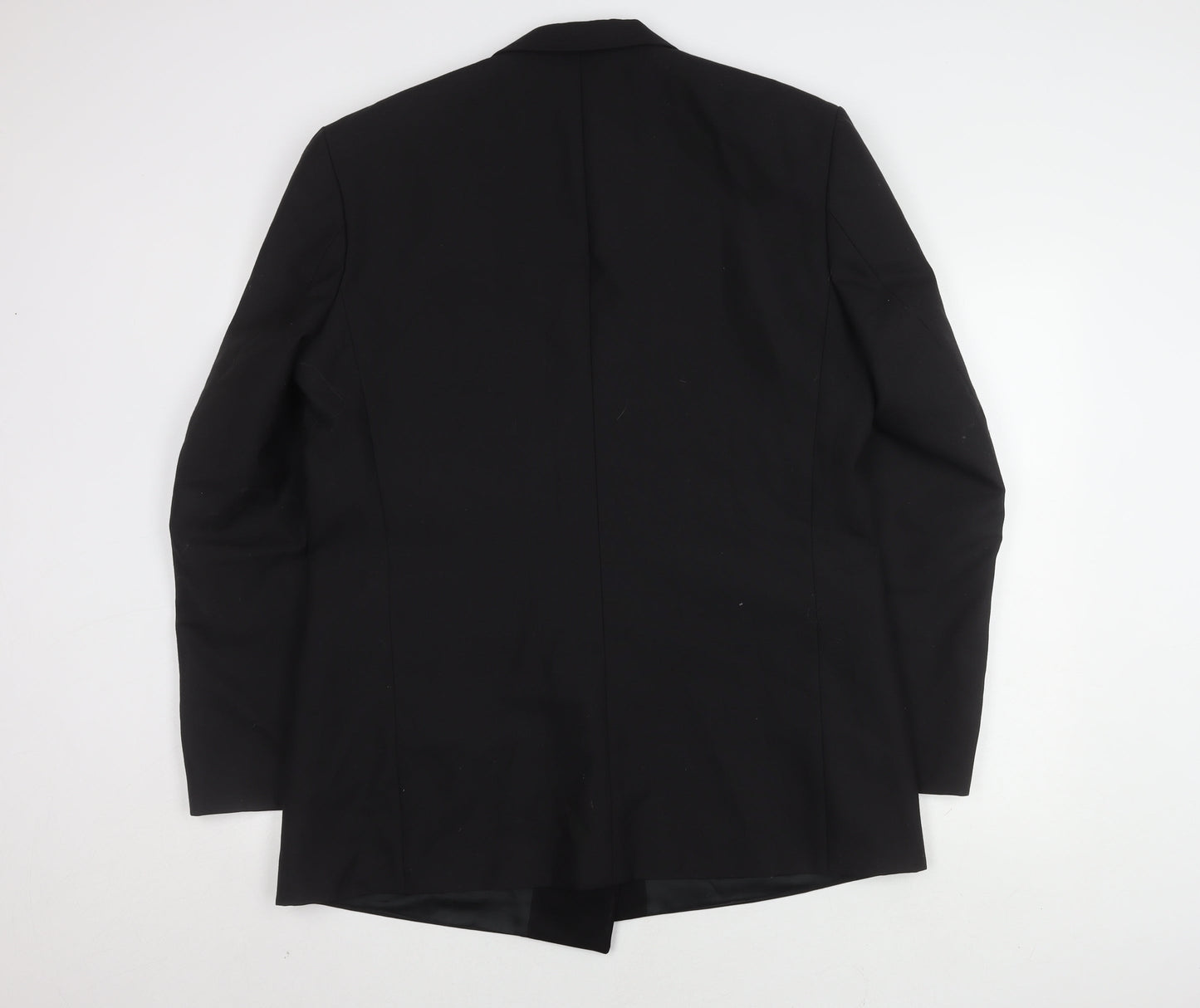 Skopes Men's Black Tuxedo Blazer, 44L, Double-Breasted, Formal