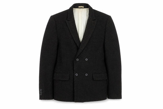 Bellfield Unisex Black Check Blazer Lined Blazer L