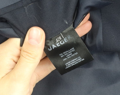 Close-up detail of Jaeger Men's Blue Blazer, 42R, Classic Formal Jacket
