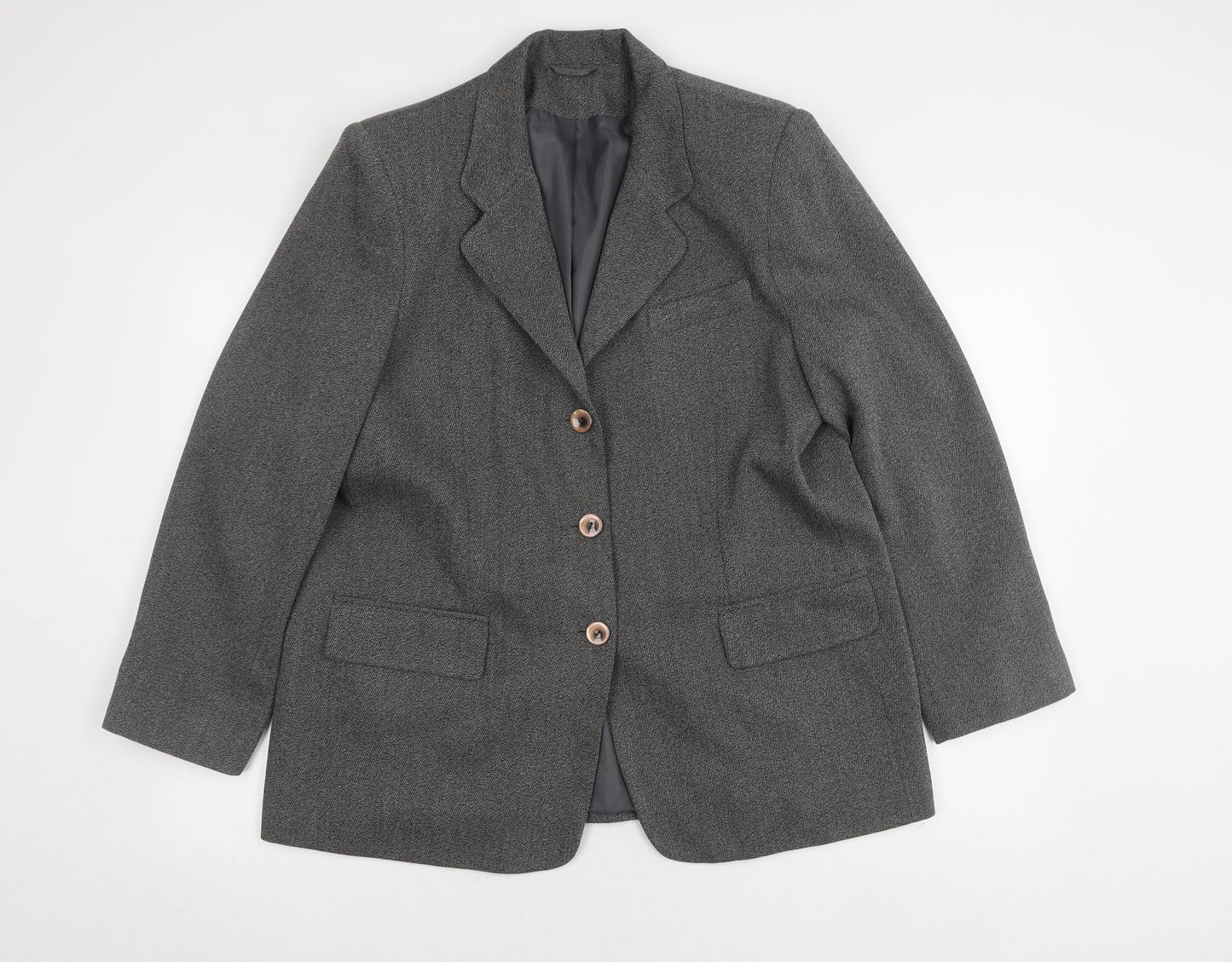Bon Marché Women's Grey Suit Jacket Size 20 Classic Style