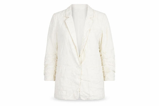 Joie Women's White Blazer, Size 8, Lined Notch Lapel