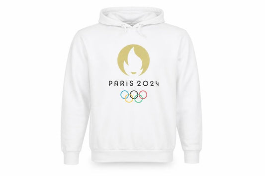 White Mens Olympic Logo Hoodie S