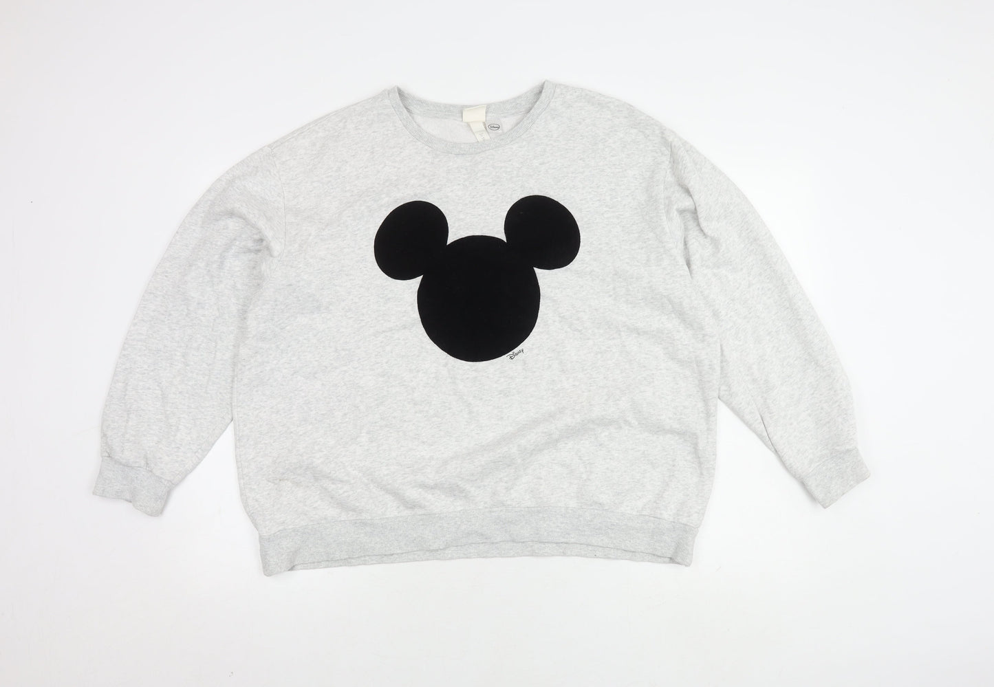 H&M Women's Grey XL Mickey Mouse Jumper