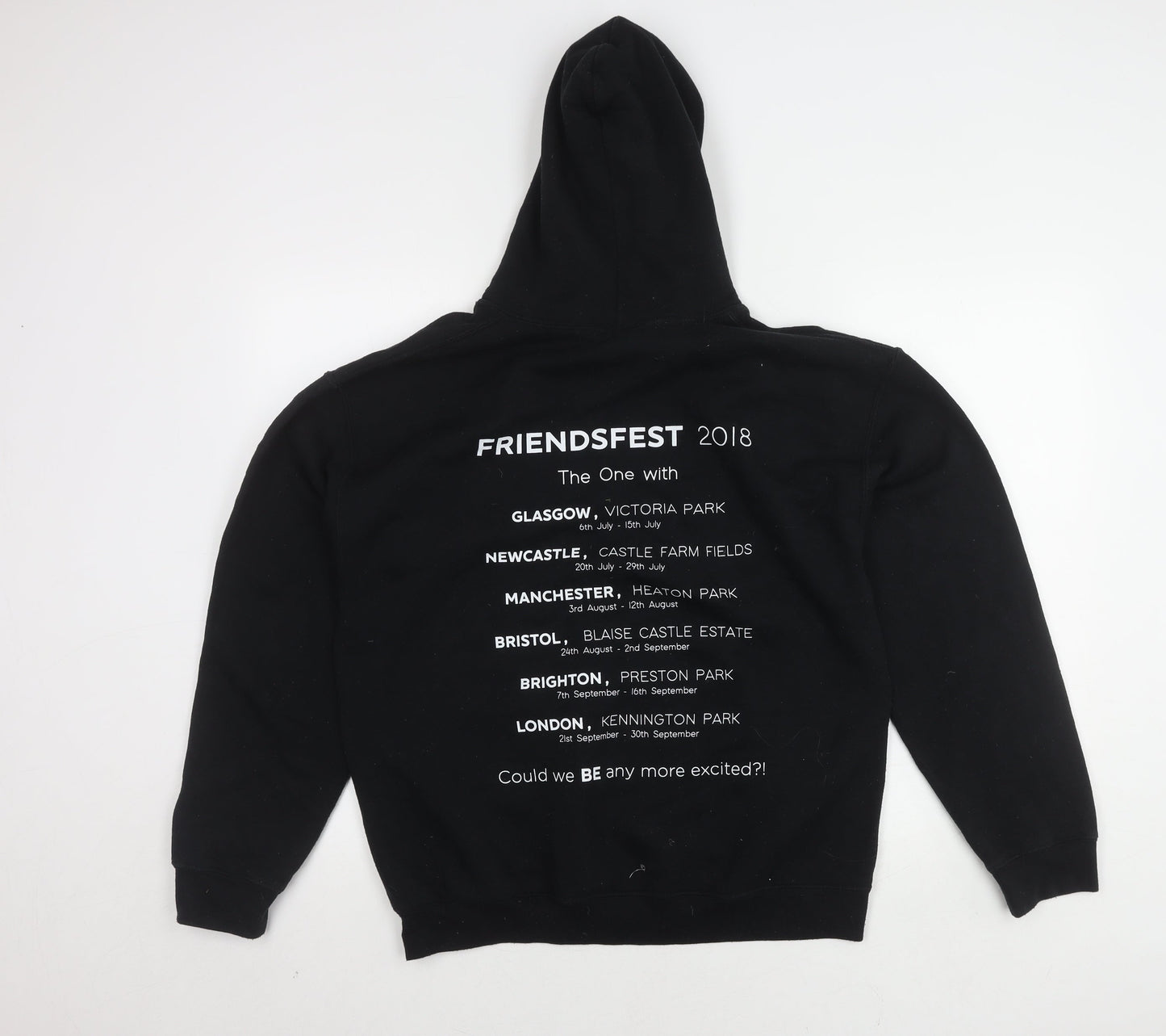 Friends Unisex Black Pullover Hoodie Size M