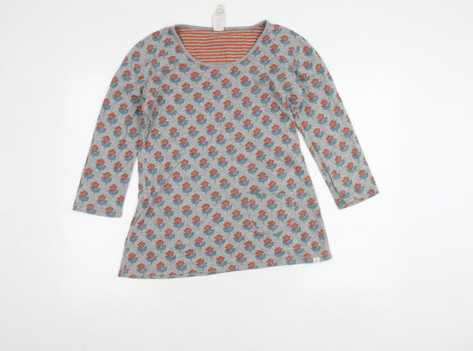 Women's Reversible Floral Tunic, Size 8, Multicoloured