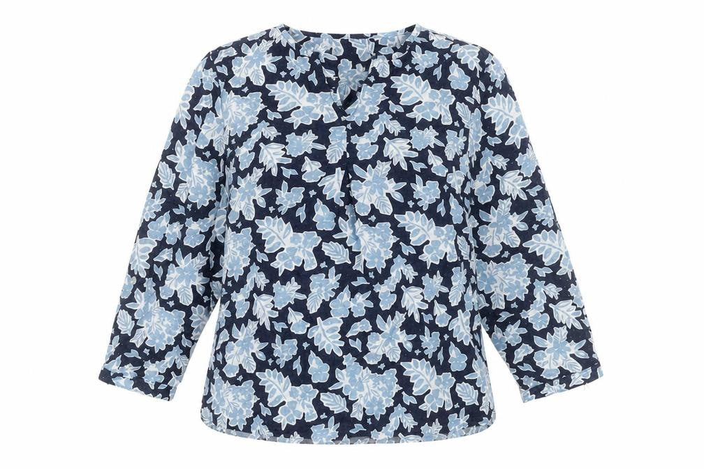Mountain Warehouse Women's Blue Floral Tunic Blouse Size 10