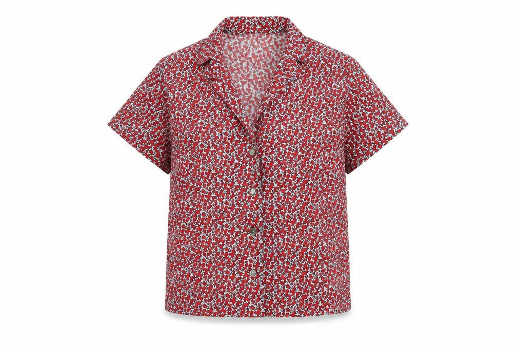 Gap Women's Multicoloured Floral Blouse, S, Cotton